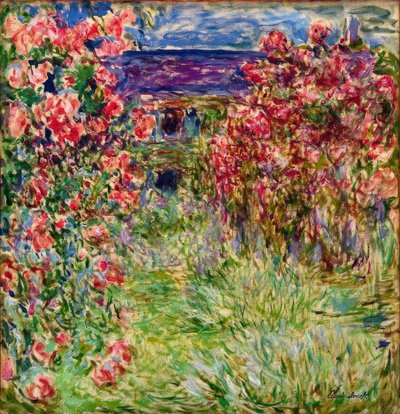 The House in the Roses by Claude Monet